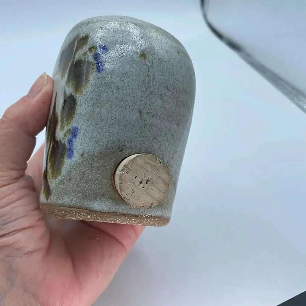 Handmade pottery crockery parmigiana shaker.